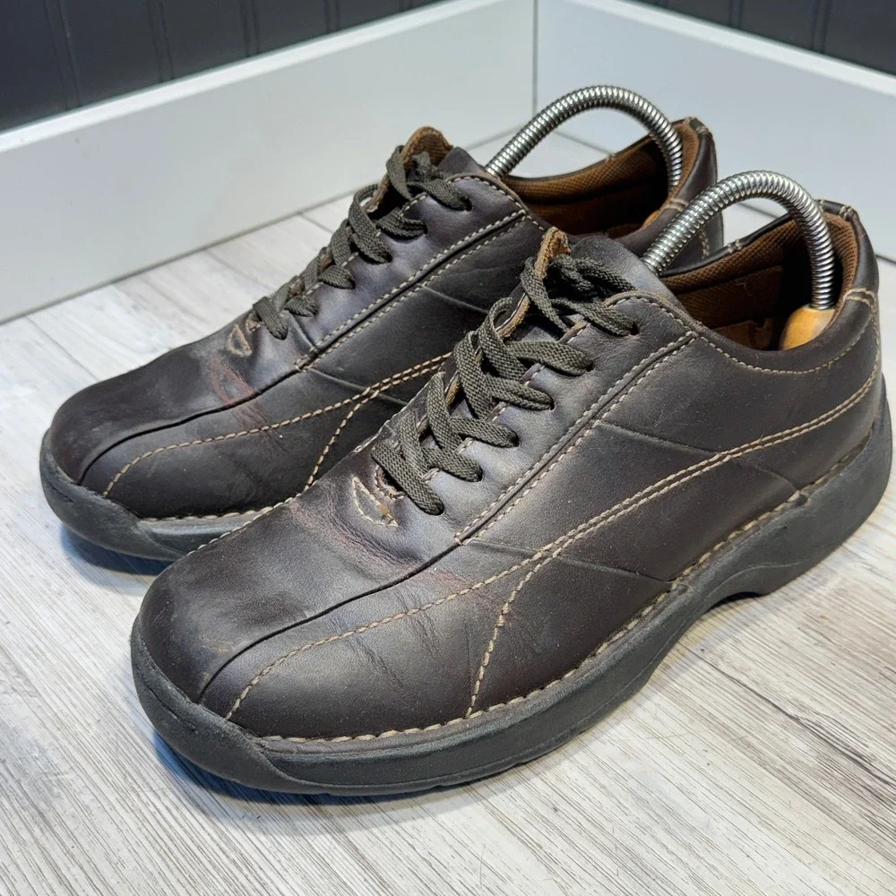 Vintage GBX‎ Shoe Men's 8M Brown Leather Chunky Oxford Lace Up Workwear Y2K